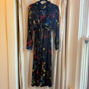 Nasty Gal Black Floral Two-piece Set